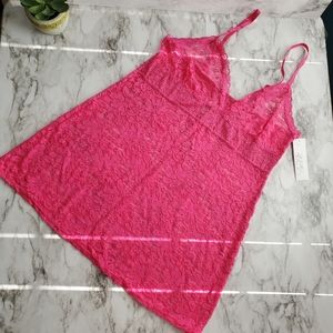 NWT Pink Lace Nighty Lingerie sz Large Babydoll